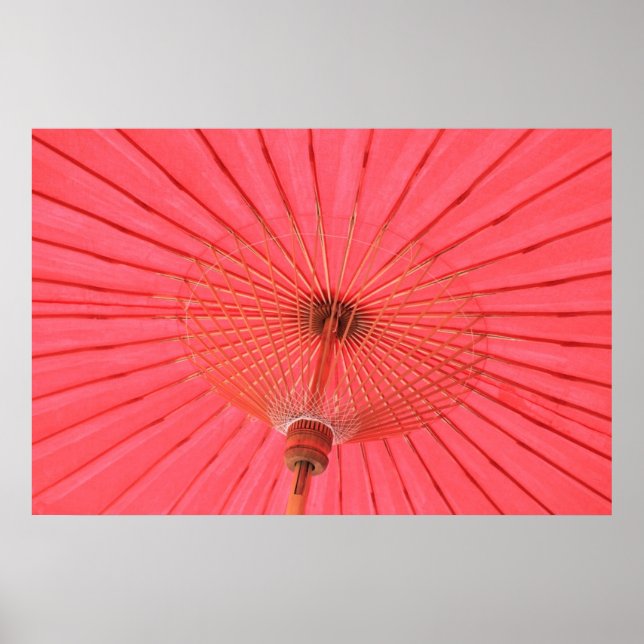 Poster Red umbrella (Devant)
