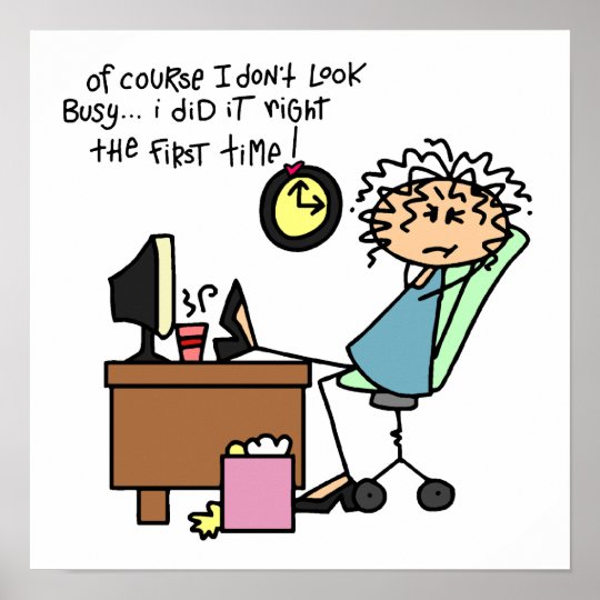 Poster Redressez la première fois l'humour Zazzle.fr