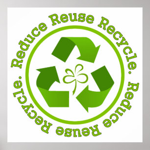 Poster Réduisez la réutilisation réutilisent