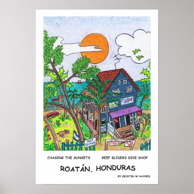 Poster Reef Gliders (Devant)