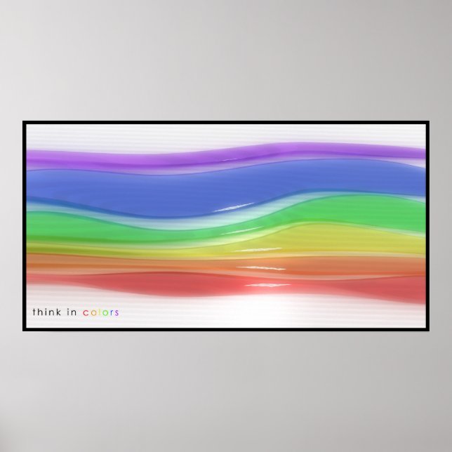 Poster Réfléchir dans les couleurs (Devant)