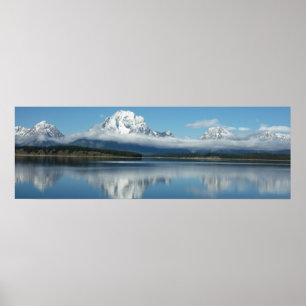 Poster Reflet du mont Moran dans le Grand Teton