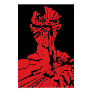 Poster Reflet Rouge Brisé