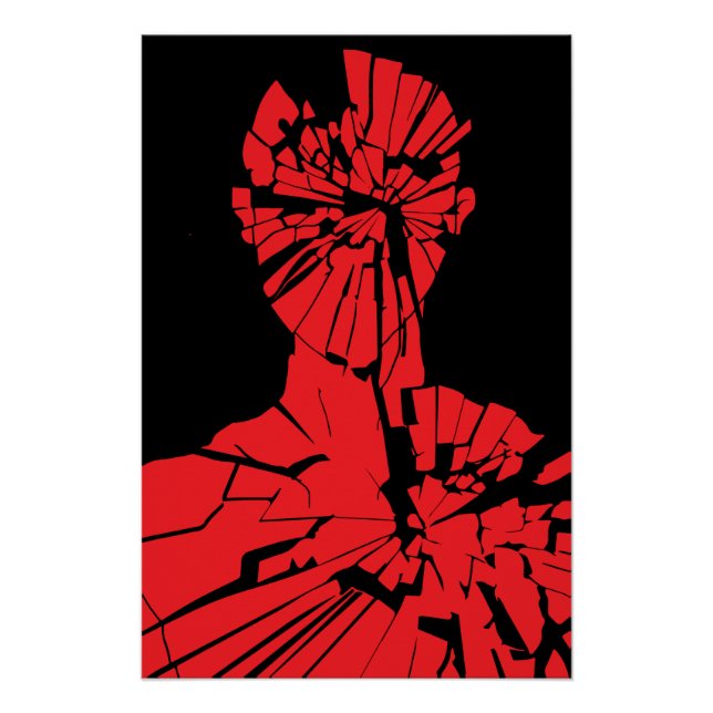 Poster Reflet Rouge Brisé (Devant)