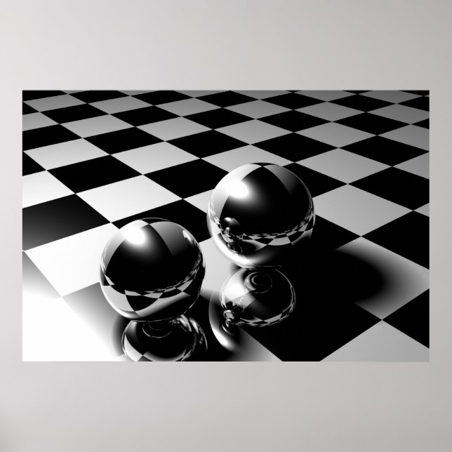 Poster Réflexion de marbre (Devant)