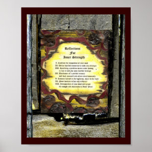 Poster Réflexions Pour La Force Intérieure