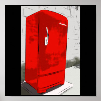 Poster Réfrigérateur de grand-mère