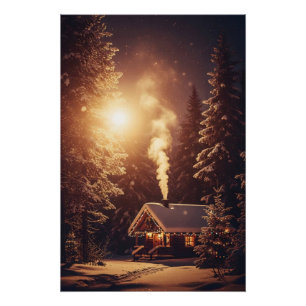 Poster Refuge de Noël illuminé