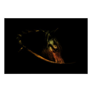 Poster Regard Majestueux : Portrait de Cheval d'Art Fin