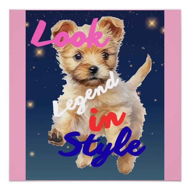 Poster Regardez, légende avec style  (Devant)
