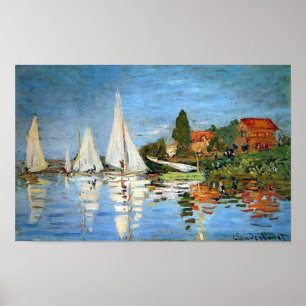 Poster Regatta At Argenteuil, Claude Monet Print
