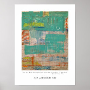 Poster Règle # 1 art abstrait