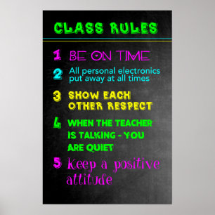 Poster Règles de classe