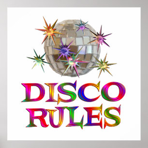 Poster Règles de disco