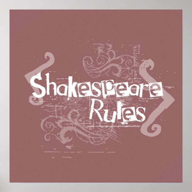 Poster Règles de Shakespeare (Devant)