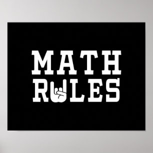 Poster Règles mathématiques