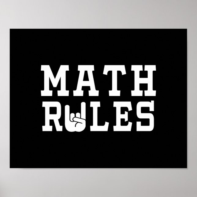 Poster Règles mathématiques (Devant)