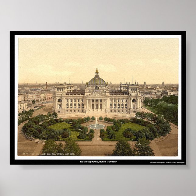 Poster Reichstag House, Berlin, Allemagne (Devant)