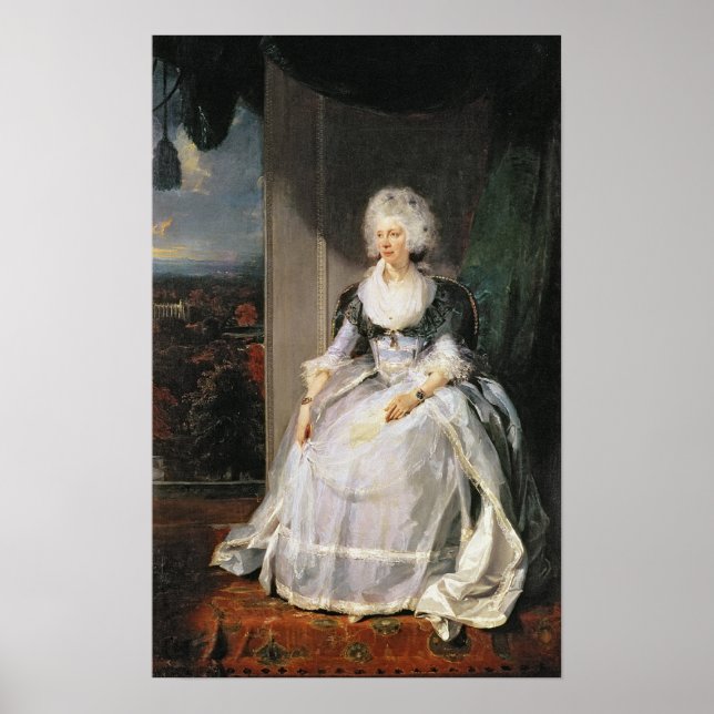 Poster Reine Charlotte, 1789-1790, épouse de George III (Devant)