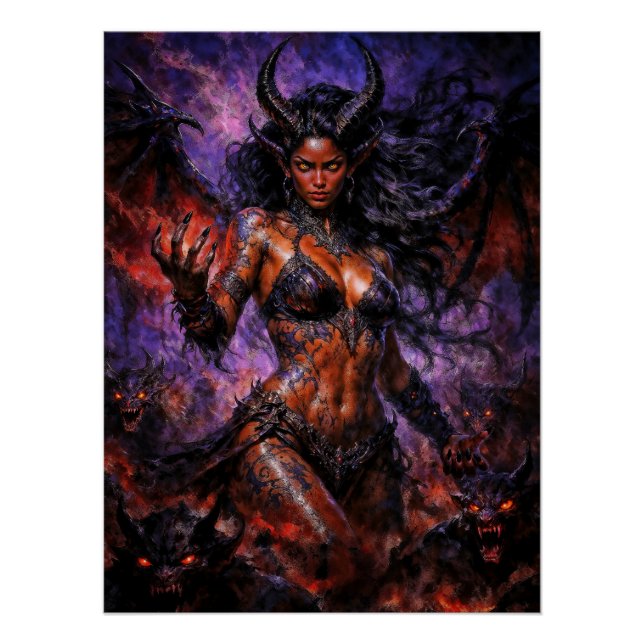 Poster Reine de l'Enfer Lilith (Devant)