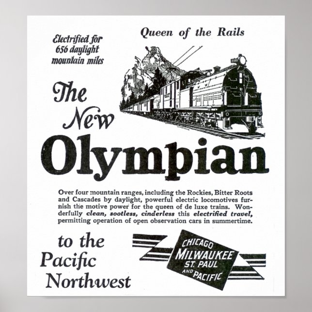 Poster Reine des Rails - Nouvelle olympienne 1929 (Devant)