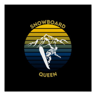 Poster Reine du snowboard