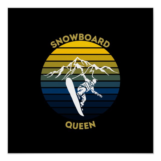 Poster Reine du snowboard (Devant)