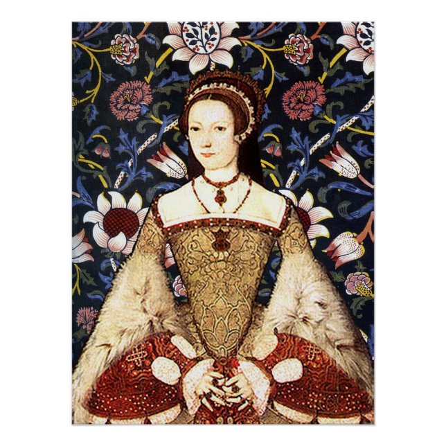 Poster Reine Katherine Parr d'Angleterre Portrait (Devant)