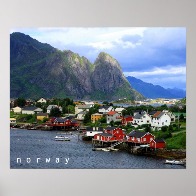 Poster Reine, Norvège (Devant)