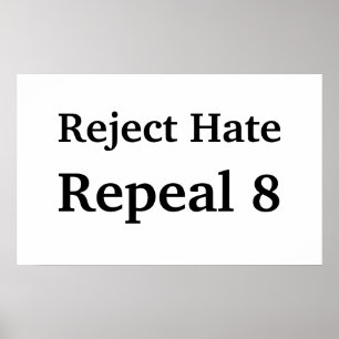Poster Rejeter la haine, Abroger 8