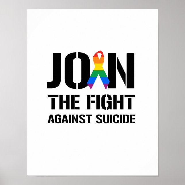 Poster Rejoignez la lutte contre le suicide gay (Devant)