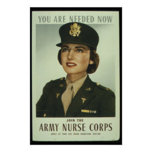 Poster Rejoignez La Propagande De L'Armée Nurse Corps Wor