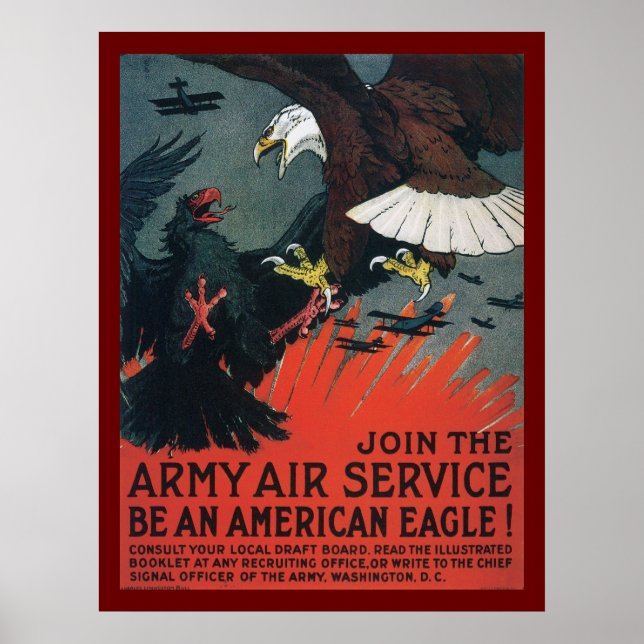 Poster Rejoignez le Service aérien de l'Armée de terre (Devant)