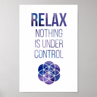 Poster Relax Mindfult Bouddha Citation