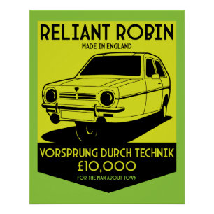 Poster Reliant Robin Owners Club