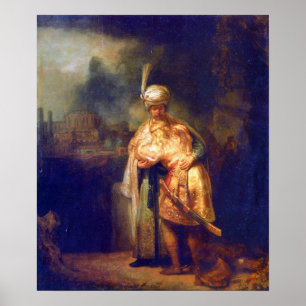Poster Rembrandt - Davids adieu avec Jonathan