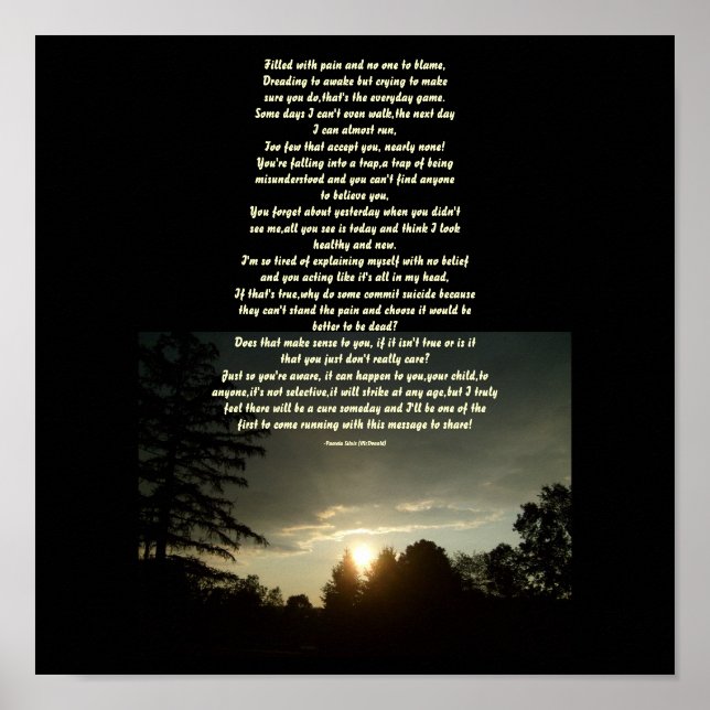 Poster Rempli de douleur et personne à blâmer...Poster (Devant)