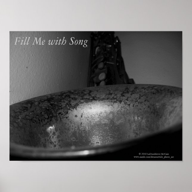 Poster "Remplir moi avec la chanson"/Titre listé - Saxoph (Devant)