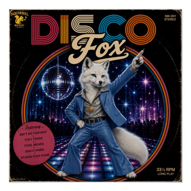 Poster Renard Disco (Devant)