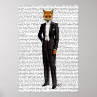 Renard En Costume De Soirée Complet