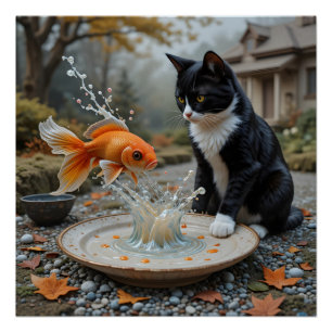 Poster Rencontre brodée lunatique