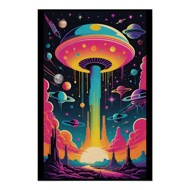 Poster Rencontre UFO sur la planète 9 (Devant)