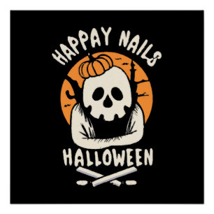 Poster Rendre les ongles Bootiful Halloween 