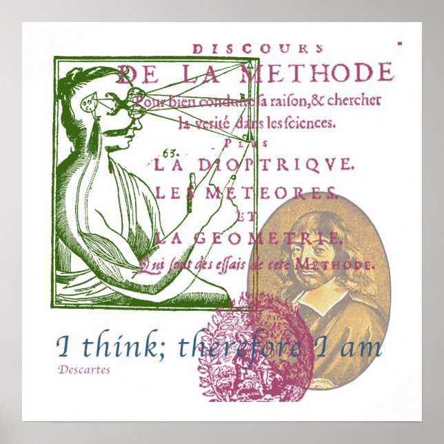 Poster René Descartes (Devant)