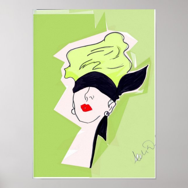 Poster Rene Gruau Illustration inspirée (Devant)