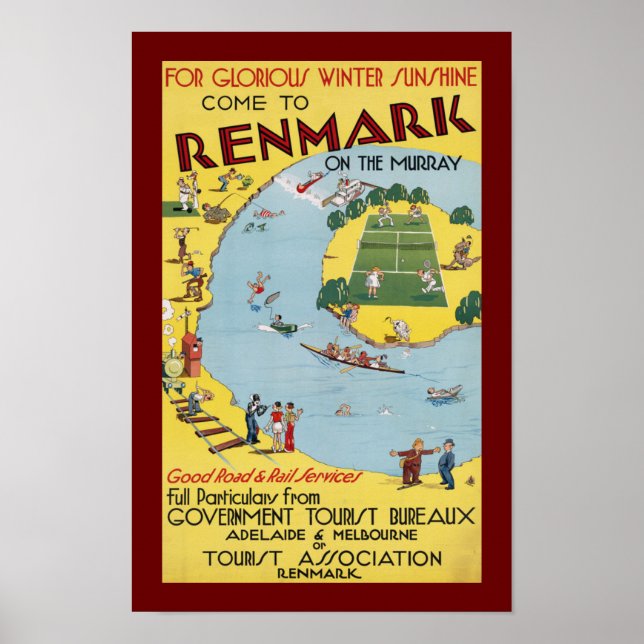Poster Renmark sur le Murray (Devant)