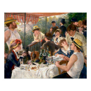 Poster Renoir French Luncheon Booking Party