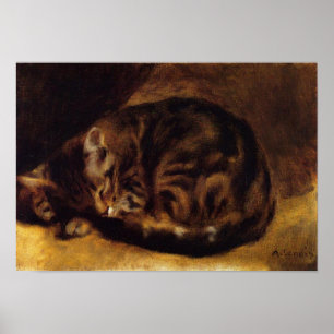 Poster Renoir Sleeping Cat
