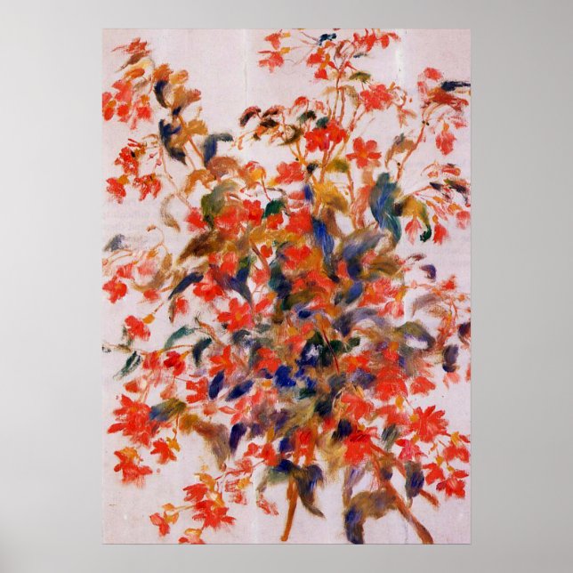 Poster Renoir - Still Life with Fuscias (Devant)