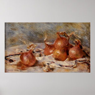 Poster Renoir's Still Life with Onions (1881)